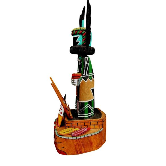 Hopi Katchina Katsina Native American Doll Crow Mother Angwusnasomtaka Pashano - Picture 12 of 16